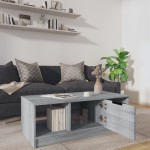 vidaXL Măsuță de cafea, gri sonoma, 102x50x36 cm, lemn prelucrat