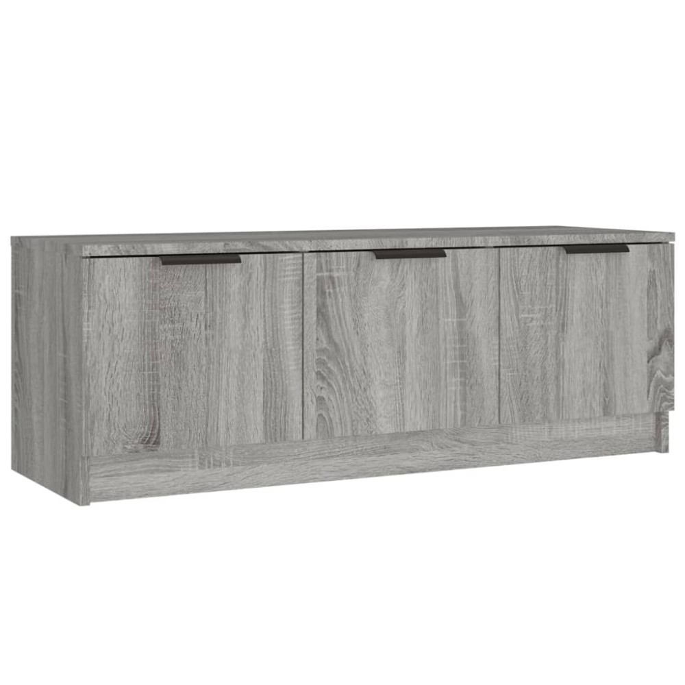 vidaXL Comodă TV, gri sonoma, 102x35x36,5 cm, lemn prelucrat