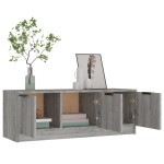 vidaXL Comodă TV, gri sonoma, 102x35x36,5 cm, lemn prelucrat vidaXL Comodă TV, gri sonoma, 102x35x36,5 cm, lemn prelucrat