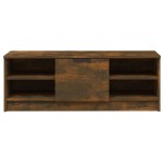vidaXL Comodă TV, stejar fumuriu, 102x35,5x36,5 cm, lemn compozit