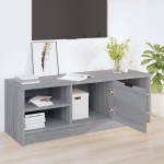 vidaXL Comodă TV, gri sonoma, 102x35,5x36,5 cm, lemn compozit vidaXL Comodă TV, gri sonoma, 102x35,5x36,5 cm, lemn compozit