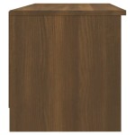 vidaXL Comodă TV, stejar maro, 102x35,5x36,5 cm, lemn compozit