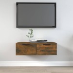 vidaXL Dulap de perete stejar afumat 68x30x20 cm lemn prelucrat vidaXL Dulap de perete stejar afumat 68x30x20 cm lemn prelucrat
