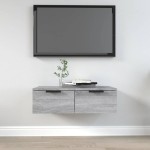 vidaXL Dulap de perete, gri sonoma, 68x30x20 cm, lemn compozit vidaXL Dulap de perete, gri sonoma, 68x30x20 cm, lemn compozit