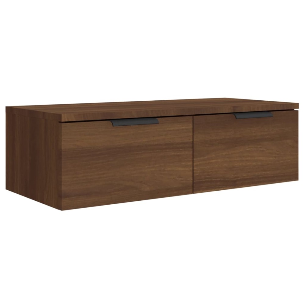 vidaXL Comodă TV de perete, stejar maro, 68x30x20 cm, lemn prelucrat