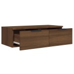 vidaXL Comodă TV de perete, stejar maro, 68x30x20 cm, lemn prelucrat vidaXL Comodă TV de perete, stejar maro, 68x30x20 cm, lemn prelucrat