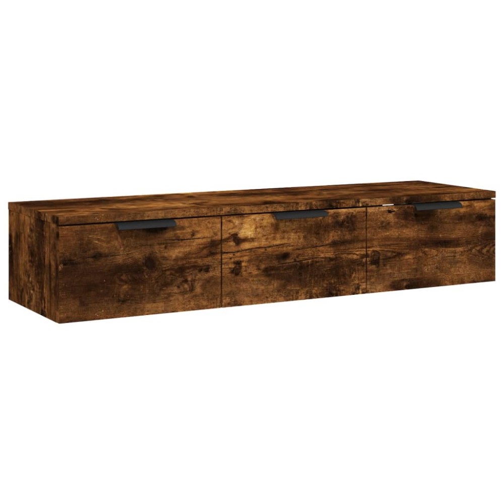 vidaXL Dulap de perete, stejar fumuriu, 102x30x20 cm, lemn compozit