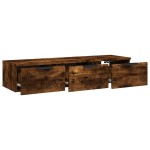 vidaXL Dulap de perete, stejar fumuriu, 102x30x20 cm, lemn compozit vidaXL Dulap de perete, stejar fumuriu, 102x30x20 cm, lemn compozit