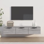 vidaXL Dulap de perete, gri sonoma, 102x30x20 cm, lemn compozit vidaXL Dulap de perete, gri sonoma, 102x30x20 cm, lemn compozit