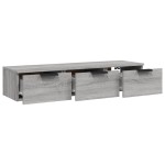 vidaXL Dulap de perete, gri sonoma, 102x30x20 cm, lemn compozit vidaXL Dulap de perete, gri sonoma, 102x30x20 cm, lemn compozit