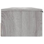 vidaXL Dulap de perete, gri sonoma, 102x30x20 cm, lemn compozit vidaXL Dulap de perete, gri sonoma, 102x30x20 cm, lemn compozit