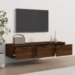 vidaXL Dulap de perete, stejar maro, 102x30x20 cm, lemn compozit