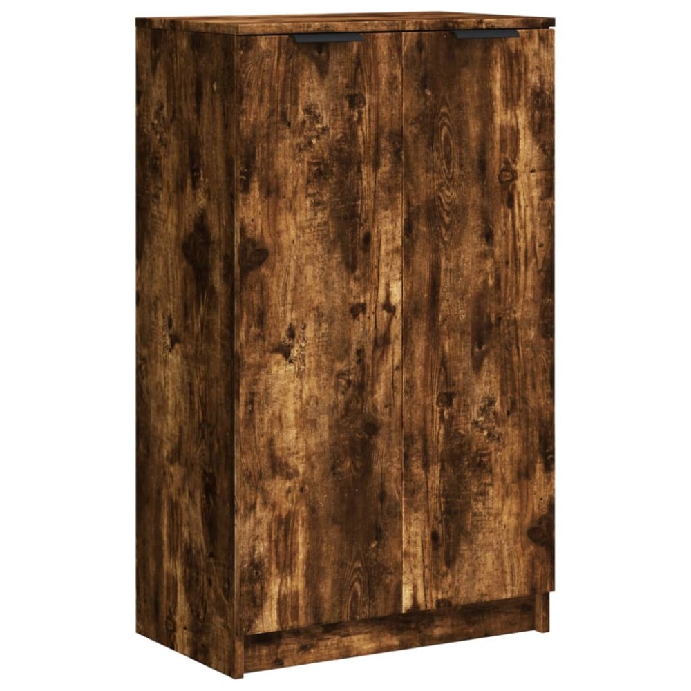 vidaXL Pantofar, stejar fumuriu, 59x35x100 cm, lemn compozit