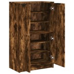 vidaXL Pantofar, stejar fumuriu, 59x35x100 cm, lemn compozit vidaXL Pantofar, stejar fumuriu, 59x35x100 cm, lemn compozit
