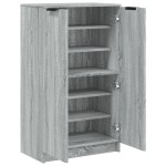 vidaXL Pantofar, gri sonoma, 59x35x100 cm, lemn compozit vidaXL Pantofar, gri sonoma, 59x35x100 cm, lemn compozit