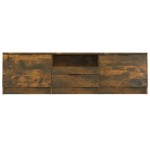 vidaXL Comodă TV, stejar fumuriu, 140x35x40 cm, lemn prelucrat vidaXL Comodă TV, stejar fumuriu, 140x35x40 cm, lemn prelucrat