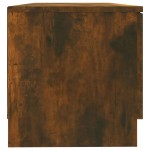 vidaXL Comodă TV, stejar fumuriu, 80x35x36,5 cm, lemn prelucrat