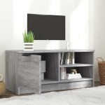vidaXL Comodă TV, gri sonoma, 80x35x36,5 cm, lemn prelucrat vidaXL Comodă TV, gri sonoma, 80x35x36,5 cm, lemn prelucrat