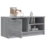 vidaXL Comodă TV, gri sonoma, 80x35x36,5 cm, lemn prelucrat vidaXL Comodă TV, gri sonoma, 80x35x36,5 cm, lemn prelucrat