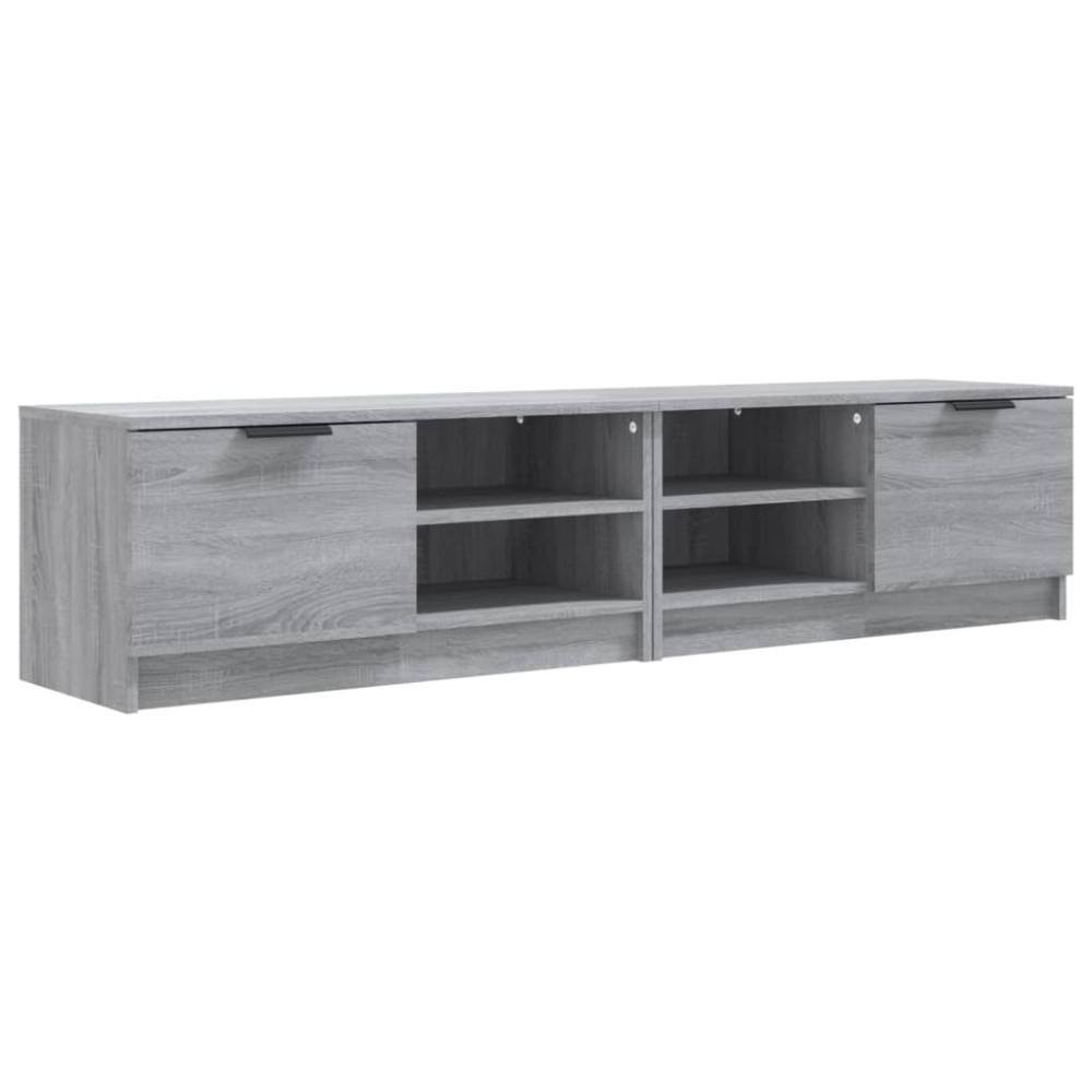 vidaXL Comodă TV, 2 buc., Sonoma gri, 80x35x36,5 cm, lemn prelucrat