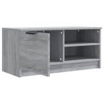 vidaXL Comodă TV, 2 buc., Sonoma gri, 80x35x36,5 cm, lemn prelucrat