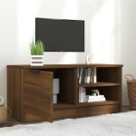 vidaXL Comodă TV, stejar maro, 80x35x36,5 cm, lemn prelucrat vidaXL Comodă TV, stejar maro, 80x35x36,5 cm, lemn prelucrat