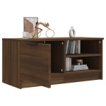 vidaXL Comodă TV, stejar maro, 80x35x36,5 cm, lemn prelucrat vidaXL Comodă TV, stejar maro, 80x35x36,5 cm, lemn prelucrat