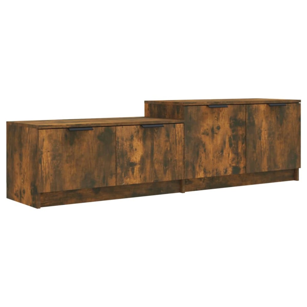 vidaXL Comodă TV, stejar fumuriu, 158,5x36x45 cm, lemn prelucrat