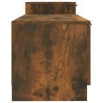 vidaXL Comodă TV, stejar fumuriu, 158,5x36x45 cm, lemn prelucrat