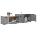 vidaXL Comodă TV, sonoma gri, 158,5x36x45 cm, lemn prelucrat vidaXL Comodă TV, sonoma gri, 158,5x36x45 cm, lemn prelucrat