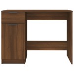 vidaXL Birou, stejar maro, 100x50x75 cm, lemn compozit