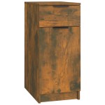 vidaXL Dulap de birou, stejar fumuriu, 33,5x50x75 cm, lemn prelucrat