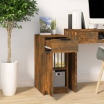 vidaXL Dulap de birou, stejar fumuriu, 33,5x50x75 cm, lemn prelucrat