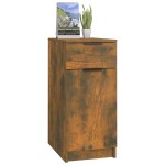 vidaXL Dulap de birou, stejar fumuriu, 33,5x50x75 cm, lemn prelucrat