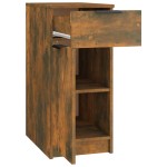 vidaXL Dulap de birou, stejar fumuriu, 33,5x50x75 cm, lemn prelucrat