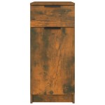 vidaXL Dulap de birou, stejar fumuriu, 33,5x50x75 cm, lemn prelucrat