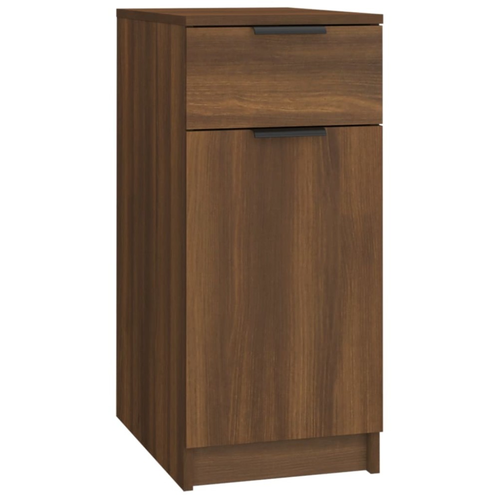 vidaXL Dulap de birou, stejar maro, 33,5x50x75 cm, lemn prelucrat