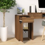 vidaXL Dulap de birou, stejar maro, 33,5x50x75 cm, lemn prelucrat vidaXL Dulap de birou, stejar maro, 33,5x50x75 cm, lemn prelucrat