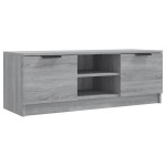 vidaXL Comodă TV, gri sonoma, 102x35x36,5 cm, lemn prelucrat vidaXL Comodă TV, gri sonoma, 102x35x36,5 cm, lemn prelucrat