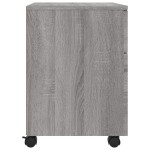 vidaXL Fișet mobil cu roți, gri sonoma, 45x38x54 cm, lemn prelucrat vidaXL Fișet mobil cu roți, gri sonoma, 45x38x54 cm, lemn prelucrat
