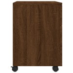 vidaXL Fișet mobil cu roți, stejar maro, 45x38x54 cm lemn prelucrat vidaXL Fișet mobil cu roți, stejar maro, 45x38x54 cm lemn prelucrat