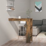 vidaXL Masă bar de perete stejar fumuriu 102x45x103,5 cm lemn compozit vidaXL Masă bar de perete stejar fumuriu 102x45x103,5 cm lemn compozit