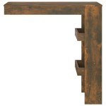 vidaXL Masă bar de perete stejar fumuriu 102x45x103,5 cm lemn compozit vidaXL Masă bar de perete stejar fumuriu 102x45x103,5 cm lemn compozit