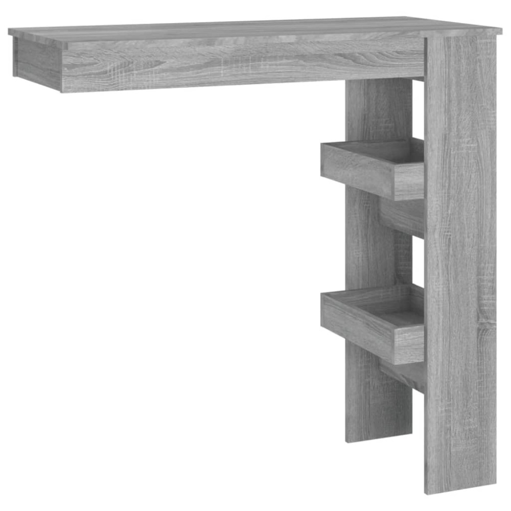 vidaXL Masă bar de perete gri sonoma 102x45x103,5 cm lemn compozit