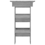 vidaXL Masă bar de perete gri sonoma 102x45x103,5 cm lemn compozit