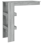 vidaXL Masă bar de perete gri sonoma 102x45x103,5 cm lemn compozit