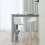 vidaXL Masă bar de perete gri sonoma 102x45x103,5 cm lemn compozit
