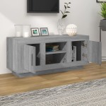 vidaXL Comodă TV, gri sonoma, 102x35x45 cm, lemn prelucrat
