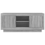 vidaXL Comodă TV, gri sonoma, 102x35x45 cm, lemn prelucrat