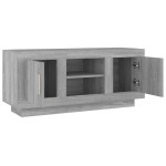vidaXL Comodă TV, gri sonoma, 102x35x45 cm, lemn prelucrat
